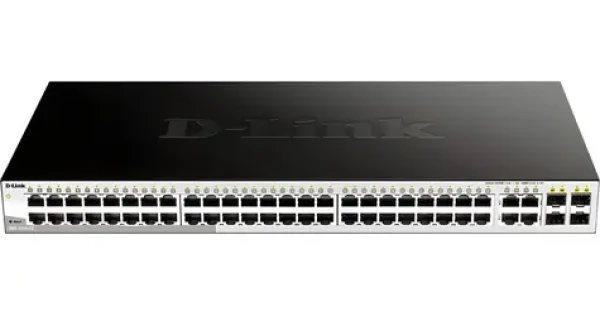D-Link DGS-1210-52 / Switch / 48x GbE RJ-45 / 4x Combo SFP / L2/L3 Smart+ / fanless