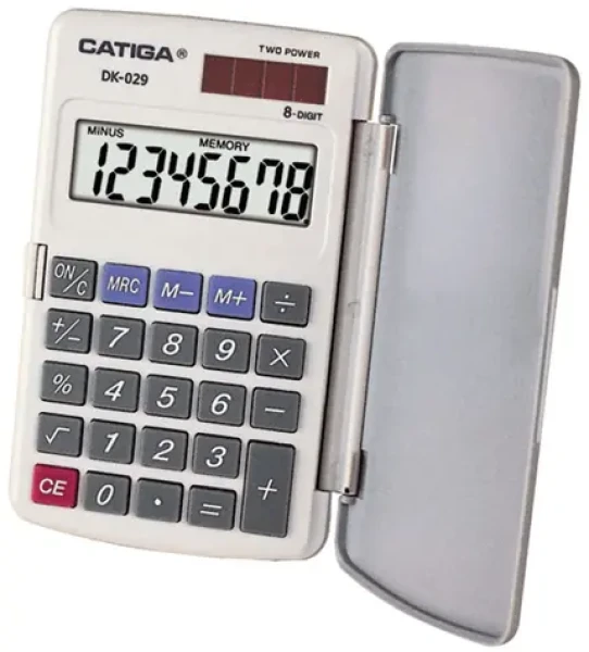 Catiga 029 / Kalkulačka kapesní / 8místný displej / solární a baterie
