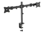 Digitus DA-90349 černý / Stojan na 2 monitory / VESA 75x100 / do 27" / náklon ±45° (DA-90349)