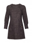 M870 Tweed mini šaty - černé EU L