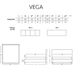 Materasso Jednolůžko čalouněné VEGA - bočnice ROZMĚR: 140 x 200 cm - ATYP