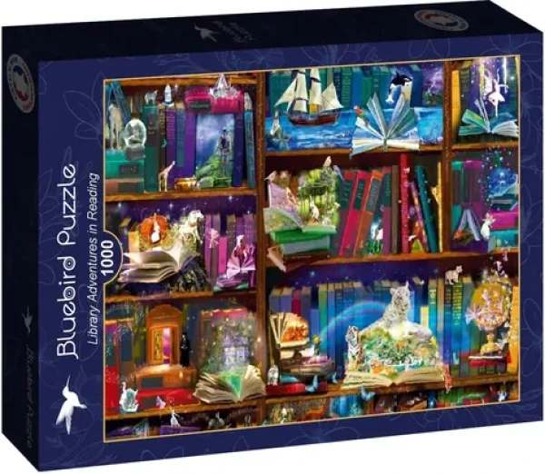BLUEBIRD Puzzle Dobrodružství v knihovně