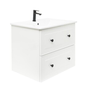 Koupelnová skříňka s umyvadlem Naturel Forli 60x53x46 cm bílá lesk FORLI60BIU FORLI60BIU