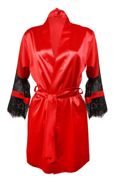 DKaren Housecoat Beatrice Red červená