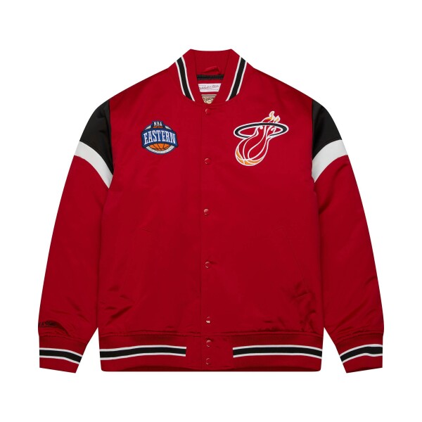 Mitchell & Ness Pánská bunda Miami Heat NBA Heavyweight Satin Velikost: S