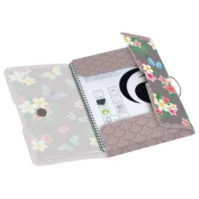 Herlitz Elastická složka A4 s motýli / šedá (50044009)