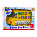 Mamido Vzdělávací elektrické piano Autobus pro batolata žluté