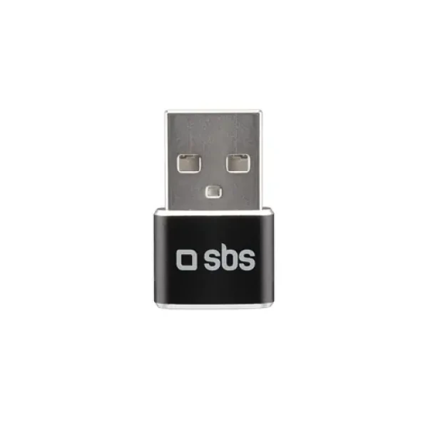 SBS Adaptér USB samec - USB-C samica černá (TEADAPTUSBTC)