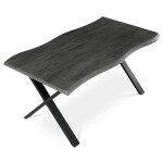 Jídelní stůl 160x90cm, mdf, šedý dub, HT-F4316 GREY