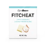 Proteinová čokoláda Fitcheat - GymBeam (bílá čokoláda kokos, 80 g) (30539-12-80g-whitechocolatecoconut)
