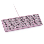 Glorious GMMK 2 Compact barebone ISO růžová / herní 65% TKL / bez spínačů / USB-C / ISO layout / RGB / 1.8m (GLO-GMMK2-65-RGB-ISO-P)