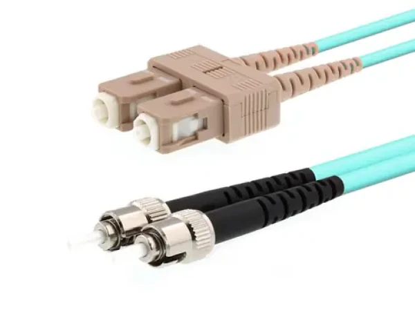 MicroConnect Optical Fibre Cable ST/SC Multimode duplex OM3 2m modrá (FIB122002)