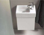 DURAVIT - Vero Air Umývátko 38x25 cm, bez přepadu, otvor pro baterii vpravo, WonderGliss, bílá 07243800001