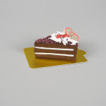 Cake star Podložka pod minidezerty zlatá obdelník 10x6 cm