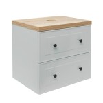 Koupelnová skříňka s umyvadlem Naturel Forli 80x53x46 cm šedá mat FORLI80GMD FORLI80GMD