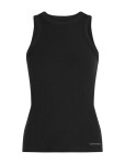 Dámské merino tílko ICEBREAKER Wmns Rib Lotus Tank, Black velikost: L