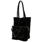 Trendy dámský koženkový set kabelek Oktavie, černý