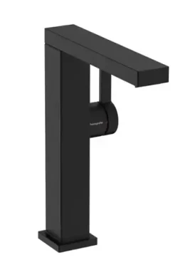 Hansgrohe Tecturis E - Umyvadlová baterie s výpustí Push-Open | CoolStart | EcoSmart | matná černá (73060670)