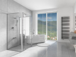 H K - Třístěnný sprchový kout Style U3 90x100x90 L/P varianta včetně sprchové vaničky z litého mramoru SE-STYLEU39010090/THOR-10090