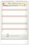Nástěnný kalendář 2026 NOTIQUE - Rodinný plánovací Harry Potter, 33 x 46 cm