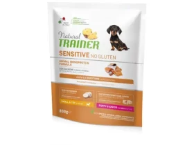 Trainer Natural Sensitive No gluten PuppyJun Mini losos 800g / pro štěňata/mladé psy malých plemen (8015699252106)
