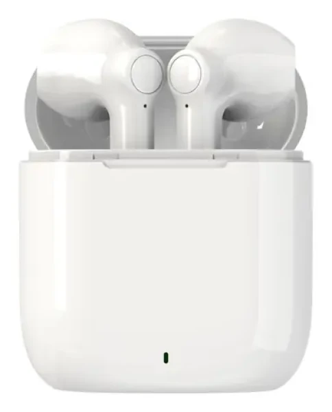Denver TWE-39W bílá / bezdrátová sluchátka s mikrofonem / Bluetooth 5.0 / až 4.5 hodiny / nabíjecí pouzdro (dtwe39w)