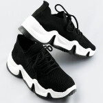 Černé tenisky sneakers s bílou podrážkou (XA055) černá XL (42)
