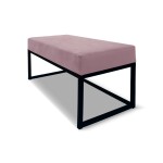 FRONTI Lavička EMLI 80x38 v loftovém stylu - růžová - ITAKA 38