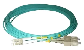 XtendLan LC-SC 2m / Optický patch kabel / 50/125 OM3 / Duplex / LS0H bez halogenu (FOP-LCSC-D-2-50-OM3)