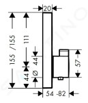 HANSGROHE - Shower Select Termostatická sprchová baterie pod omítku, chrom 15762000