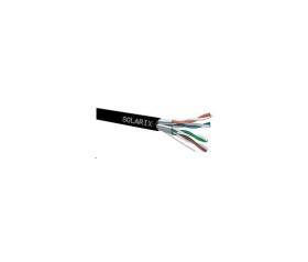 Instalační kabel Solarix STP, Cat6A, drát, PE, cívka 500m SXKD-6A-STP-PE EDF_10101731