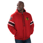 G-III Pánská Bunda Chicago Blackhawks Tight End Winter Jacket Velikost: