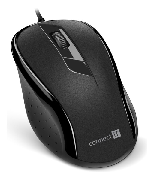 CONNECT IT CMO-1200 černá / Optická myš / 1000DPI / USB / 1.8m (CMO-1200-BK)