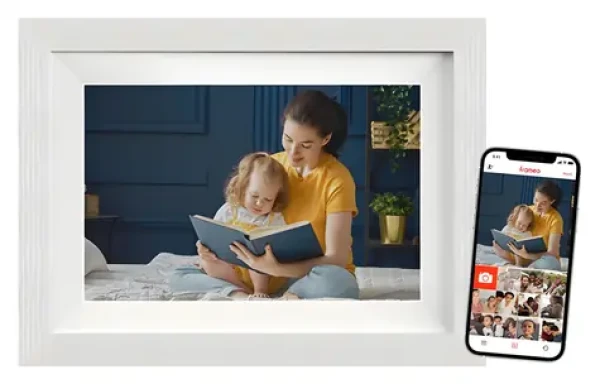 10,1" Braun DigiFrame 10W WiFi bílá / Fotorámeček / dotykový IPS displej / Wi-Fi / 1280x800 px / 16:10 (21267)