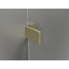 MEXEN/S - Lunar vanová zástěna FIX 70 x 150, transparent, zlatá kartáčovaná 897-070-000-55-00
