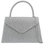 Módní dámská plesová kabelka Michelle Moon Yana, stříbrná