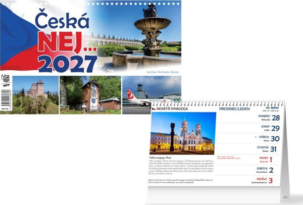 Česká NEJ… 2027 - stolní kalendář