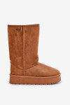 Vysoké Sněhule Na Platformě Big Star OO274893 Camel 38