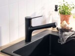 HANSGROHE - Zesis M33 Dřezová baterie 150, s výsuvnou sprškou, matná černá 74800670