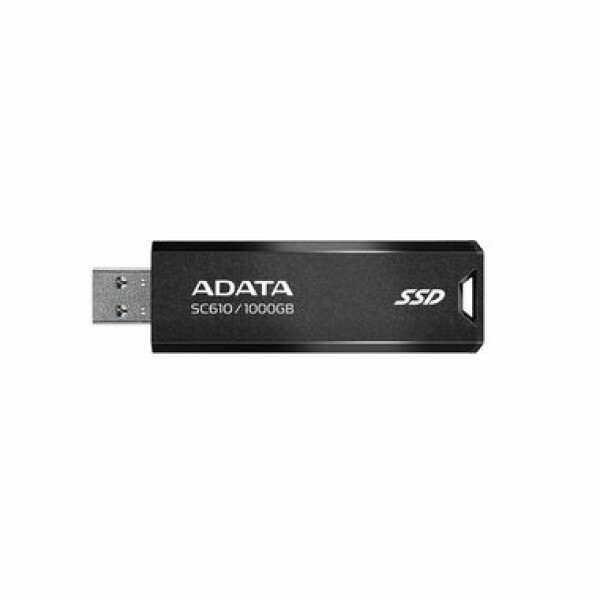 ADATA SC610 1TB černá / SSD / Externí / čtení: 550MBps / zápis: 500MBps / USB 3.2 Gen2 (SC610-1000G-CBK/RD)