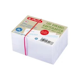 Herlitz Linkované kartičky A8 se slovníkem / 100 ks / bílá (50041152)