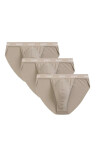 Pánské slipy / tanga 3PACK 3BMP-1582 Béžová - Atantic béžová XL