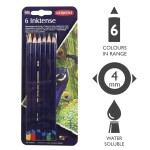 Derwent Inktense akvarelové pastelky sada 6 barev