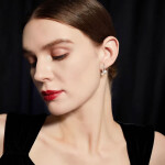 Náušnice s perlami Georgette, Zlatá Bílá