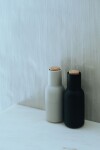 Audo Copenhagen Mlýnek na sůl a pepř Bottle Ash/Carbon Beech – set 2 ks, šedá barva, černá barva, dřevo, plast