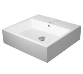 DURAVIT - Vero Air Umyvadlová mísa 50x47 cm, s přepadem, bez otvoru pro baterii, bílá 2352500060