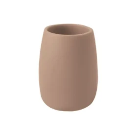 Spirella SVEN kelímek na kartáčky matně cappuccino / polyresin
