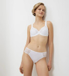 Dámská podprsenka Modern Lace+Cotton W02 - WHITE - bílá 0003 - TRIUMPH WHITE 80E