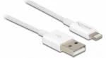 DeLock datový a napájecí kabel bílá / Lightning / USB-A / 1 m / USB 2.0 (83000)