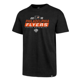 Pánské tričko 47 Brand Club Tee NHL Philadelphia Flyers černé GS19 Velikost: